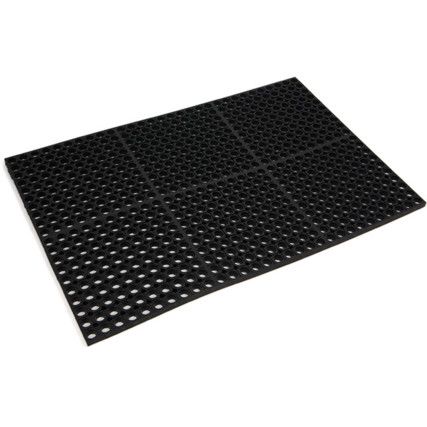 477.78x3x4GRBK WorkSafe Grease Resistant Black Mat 91cm x 122cm