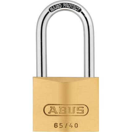 Keyed Padlock, Keyed Different, Brass, Bronze, 40mm Width, Weatherproof