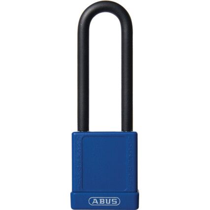 Keyed Padlock, Keyed Alike, Aluminium, Blue, 40mm Width, Weatherproof