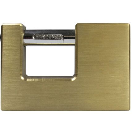 Keyed Padlock, Keyed Different, Brass, Bronze, 90mm Width, Weatherproof