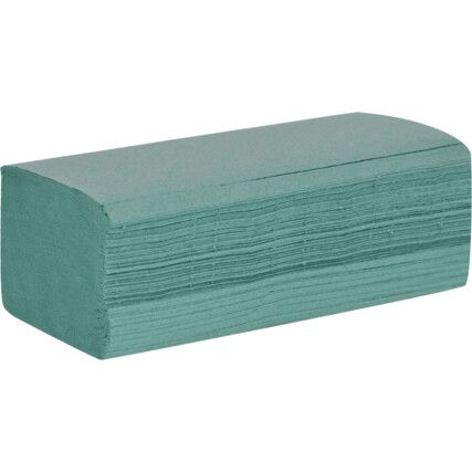 1-Ply V Fold Hand Towel, Green (CS-3510)