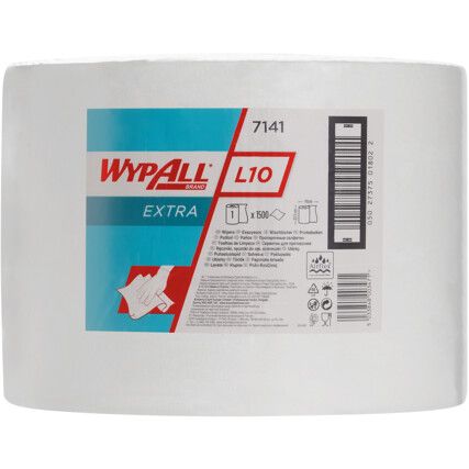 L10 EXTRA WIPERS LARGE ROLL WHITE (PK-1)