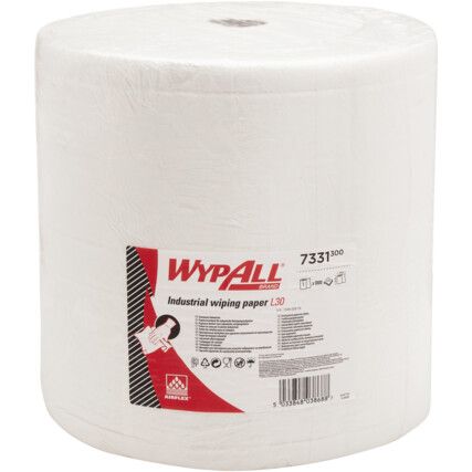 7331 WYPALL L30 JUMBO ROLL 3-PLY38x37cm (ROLL-1000 SHEET)