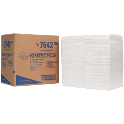 7642 KIMTECH SEALANT WIPERS WHITE 1/4 FOLD (1 CARTON x 500 SHEET)