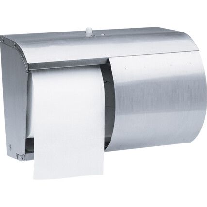 TOILET TISSUE DISPENSER CORELESS STAINLESS STEEL