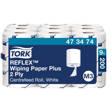 REFLEX WIPING PAPER PLUS 2 PLY 9X 200 SHEETS