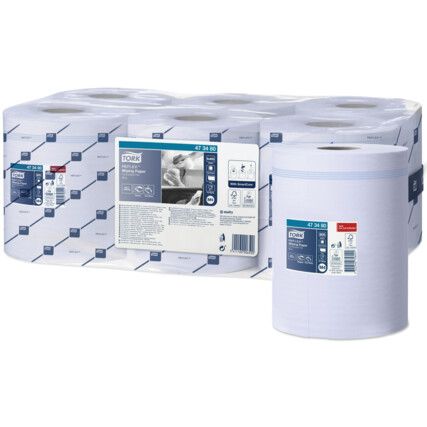 Centrefeed, Blue, 1 Ply, 6 Rolls per Case, 269m per Roll
