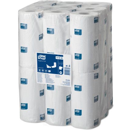 Hygiene Roll, White, 2 Ply, 18 Rolls