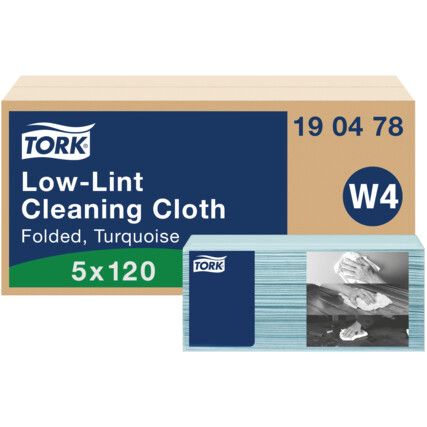 LOW-LINT CLEANING CLOTH FOLDED W45 X 120 SHEETS