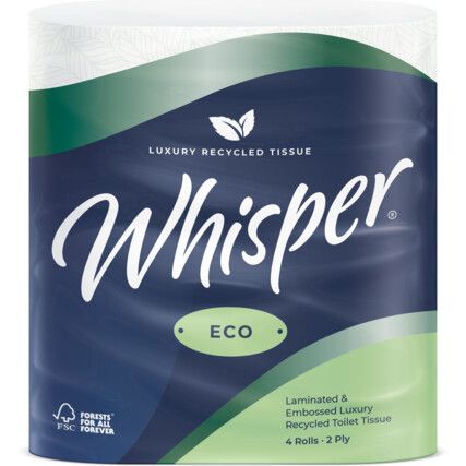 2-Ply Eco Toilet Rolls, Paper Wrap (CS-40)