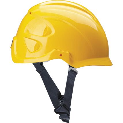 Nexus Linesman, Safety Helmet, Yellow, ABS, Not Vented, Micro Peak