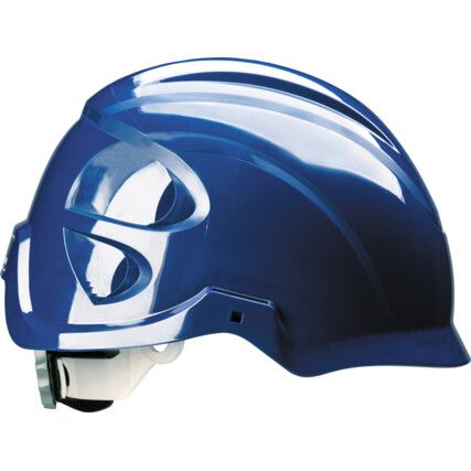 Nexus Core, Safety Helmet, Blue, ABS, Not Vented, Micro Peak, Includes Side Slots