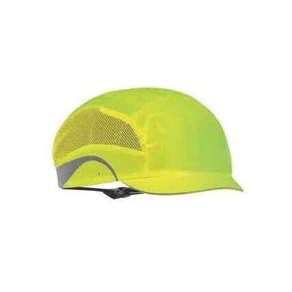 Aerolite, Bump Cap, Hi-Vis Yellow, Vented, Short Peak, 53cm to 63cm