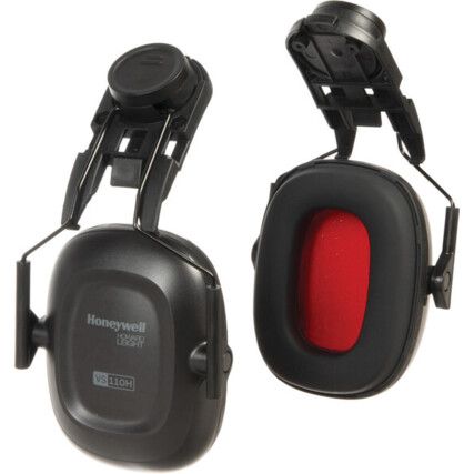 Ear Defenders, Helmet Mounted, No Communication Feature, Not Dielectric, Black Cups