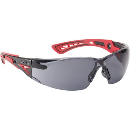 Safety Glasses, Smoke Lens, Frameless, Black/Red Frame, Anti-Fog/High Temperature Resistant/Impact-resistant/Scratch-resistant/UV-resistant