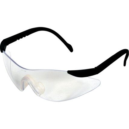 Arafura, Safety Glasses, Clear, Lens Wraparound frame, Black, Frame Low-energy impact resistant