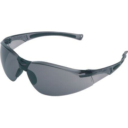 Safety Glasses, Grey Lens, Half-Frame, Grey Frame, Impact-resistant/Scratch-resistant