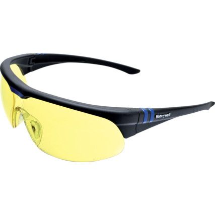 Millennia, Safety Glasses, Amber Lens, Half-Frame, Black Frame, Anti-Fog/Scratch-resistant/UV-resistant