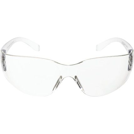 Safety Glasses, Clear Lens, Frameless, Clear Frame, Anti-Fog