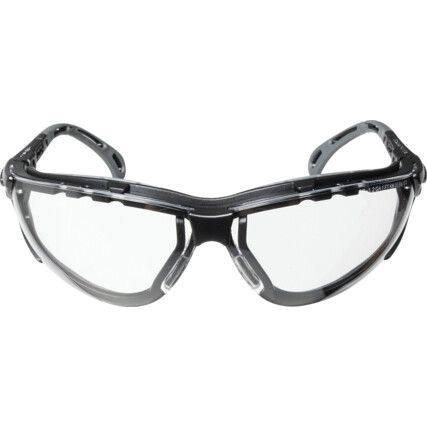 Terminator X-Tra™, Safety Glasses, Clear Lens, Wraparound Frame, Black Frame, Anti-Fog/Anti-static/Scratch-resistant