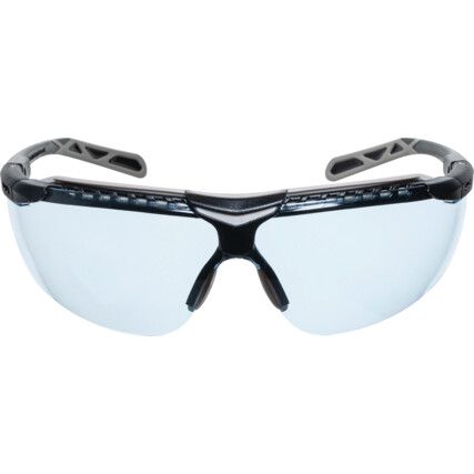 FLUX, Safety Glasses, Blue Lens, Full-Frame, Black Frame, Anti-Fog/Anti-scratch/Impact-resistant/UV-resistant