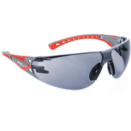 Stream Evo Small, Safety Glasses, Grey Lens, Wraparound Frame, Blue/Grey Frame, Anti-Fog/Impact-resistant/UV-resistant