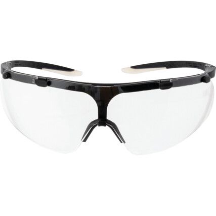 Superfit, Safety Glasses, Clear Lens, Half-Frame, Silver Frame, Anti-Mist/Impact-resistant