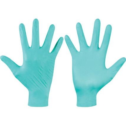 25-101 Microflex NeoTouch Disposable Gloves, Green, Neoprene, 5.1mil Thickness, Powder Free, Size 8.5-9, Pack of 100