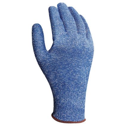 72-400 VersaTouch Cut Resistant Gloves, Blue, EN388: 2016, 3, X, 4, X, E, Uncoated, Fibreglass/HPPE/Lycra/Polyester/Stainless Steel, Size 9