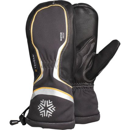 TEGERA 7794 GOATSKIN CAT.II GLOVES BLACK/GREY SZ-7 (PR)