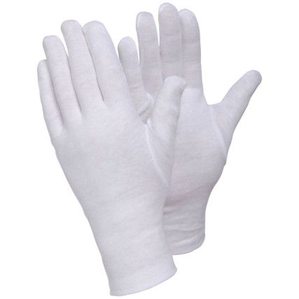 TEGERA 104 TEXTILE, COTTON CAT.I GLOVES WHITE SZ-7 (PR)