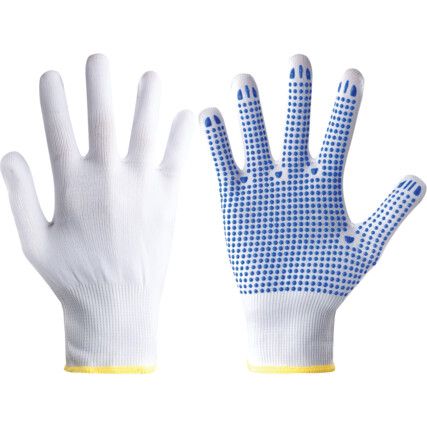 630 Tegera® Mechanical Hazard Gloves, Blue/White, Nylon Liner, PVC Coating, EN388: 2016, 3, 1, 4, X, X, Size 8