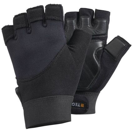 TEGERA 901 GOATSKIN, NEOPRENE FIN GERLESS GLOVES BLACK SZ-11 (PR)