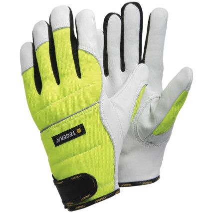 TEGERA 951 CHAINSAW CAT.III GLOVES YELLOW/WHITE SZ-8 (PR)