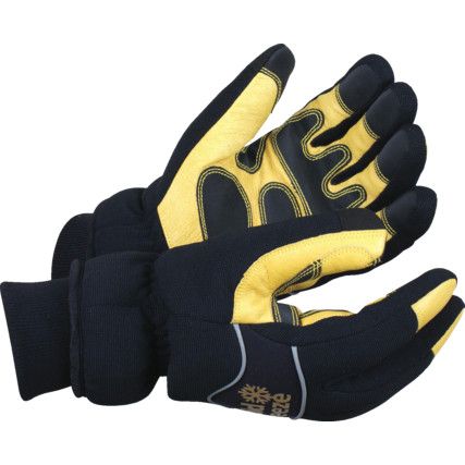 TG2Xtreme, Cold Resistant Gloves, Black/Yellow, Fleece Liner, PVC Coating, Size 7