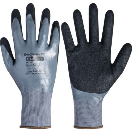 BMG201 MULTI-PURPOSEPOLYESTER/NITRILE GLOVE (S-9)(L)