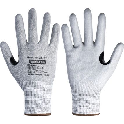 BMG766 CUT E NYLON/POLYURETHANE GLOVE (S-9)(L)