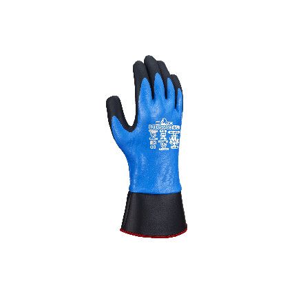 S-TEX 377SC, Cut Resistant Gloves, Black/Blue, EN388: 2016, 4, X, 4, 1, D, Nitrile Foam/PVC Palm & Finger Tips, Hagane Coil®, Size 8