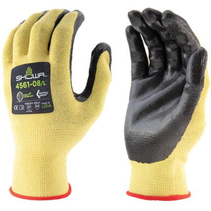 SHOWA 4561 NITRILE COATED CUT D GLOVES SIZE 7/M