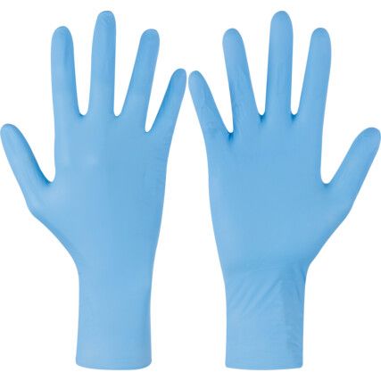 6.5G EXTENDED CUFF NITRILE DISPOSABLE GLOVE (M) (BX-100)