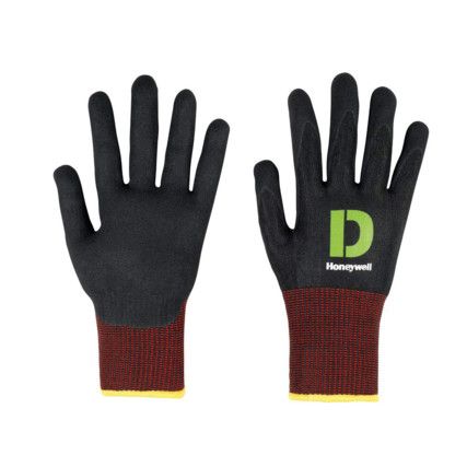 Diamond Comfort, Cut Resistant Gloves, Black, EN388: 2016, 4, X, 4, 2, D, Nitrile Foam Fully Coated Except Cuff, Dyneema®, Size 9