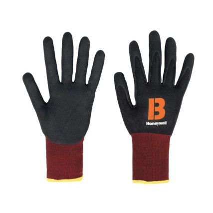 Diamond Black Skin, Cut Resistant Gloves, Black, EN388: 2016, 4, X, 4, 2, B, Nitrile Foam Fully Coated Coated Except Cuff, Dyneema®, Size 10