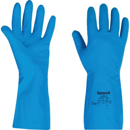 2095320 Finedex Nitrasoft, Chemical Resistant Gloves, Blue, Nitrile, Unlined, Size 10