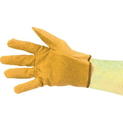 General Handling Gloves, Yellow, Vinyl Coating, Interlock Cotton Liner, Size 9