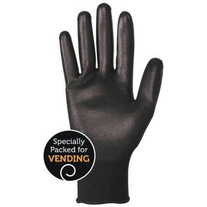 G40 Mechanical Hazard Gloves, Black, Nylon Liner, Polyurethane Coating, EN388: 2003, 3, 1, 3, 1, Size 7