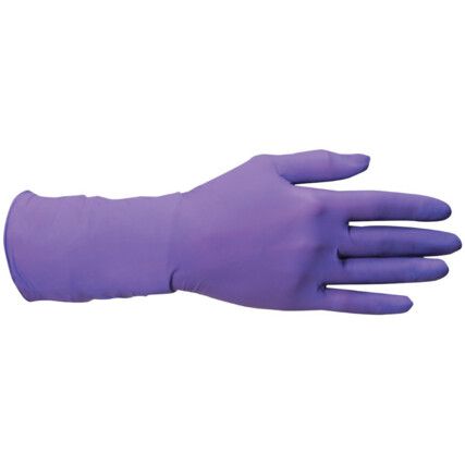 Kimtech Science Disposable Gloves, Purple, Nitrile, 5.5mil Thickness, Powder Free, Size XL, Pack of 100