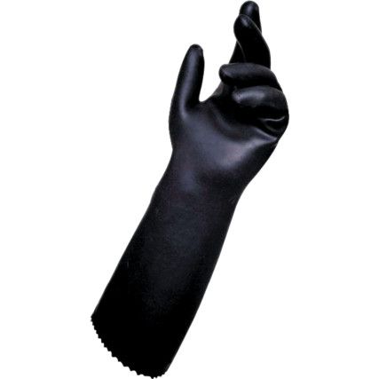 Ultraneo 341, Chemical Resistant Gloves, Black, Latex/Neoprene, Size 10