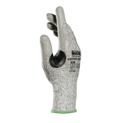 Krytech, Cut Resistant Gloves, Grey, EN388: 2016, 4, 3, 4, 3, B, Nitrile Palm, HDPE Liner, Size 7