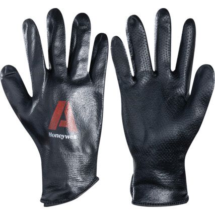 Deep Tril 1 Mechanical Hazard Gloves, Black, Polyamide Liner, Nitrile Coating, EN388: 2003, 4, 1, 2, 1, Size 8