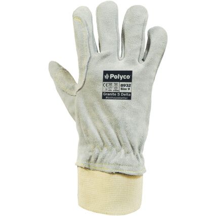 Granite 5 Delta, Cut Resistant Gloves, Grey, EN388: 2016, 4, X, 4, 4, E, Leather, Fully Coated, Kevlar®, Size 11